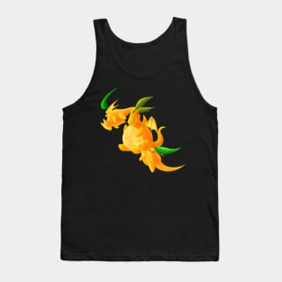 Kawaii Tangerines Dragons - Without Background Tank Top